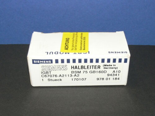 SIEMENS BSM75GB160D / BSM 75 GB160D / IGBT Modul neu in OVP