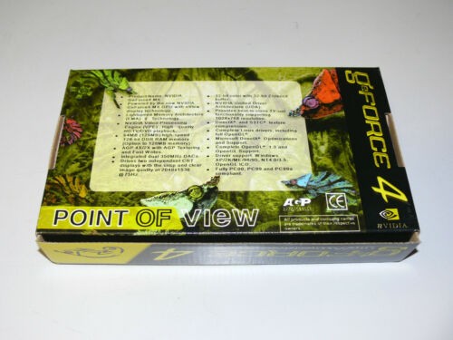 Nvidia GeForce4 MX440SE 64MB Grafikkarte Point of View VGA150127 Neu in OVP