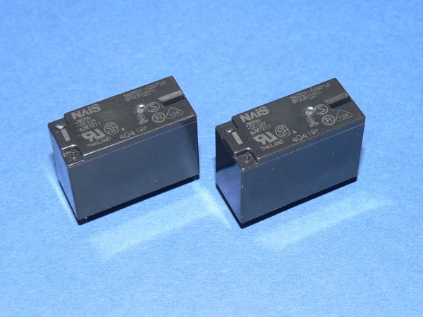 JW2SN-DC12V AJW7211 Print Steck Relais 12V DC Spule 2xUM 5A Kontakt 2 Stück Lot