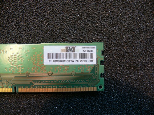 HP RAM 4GB PC3-10600U DIMM DDR3 1333 SDRAM 497157-D88 MICRON MT8JTF25664AZ