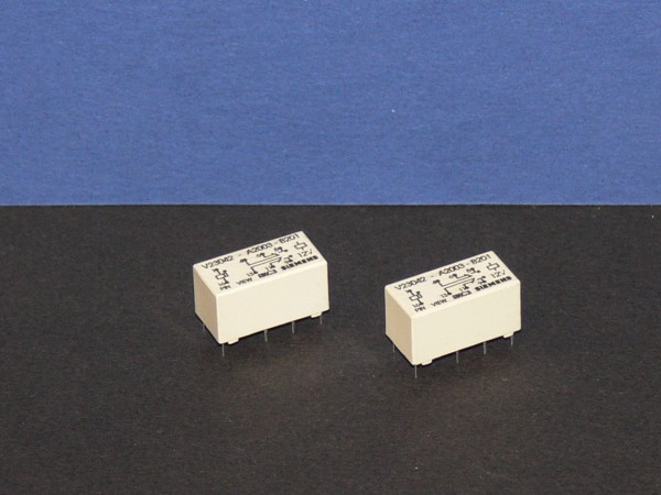 SIEMEMS V23042-A2003-B201 12V DC Print DIL Relais Relay 2 Stück Set NEU