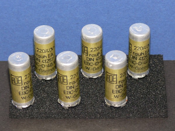 220uF 40V Roederstein ROE Typ EBC Elko Elektrolyt Kondensator 6 Stk pcs Set