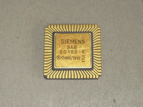 SIEMENS SAB80186-R IC vergoldet Ceramic 8 MHz CPU Mikroprozessor Vintage