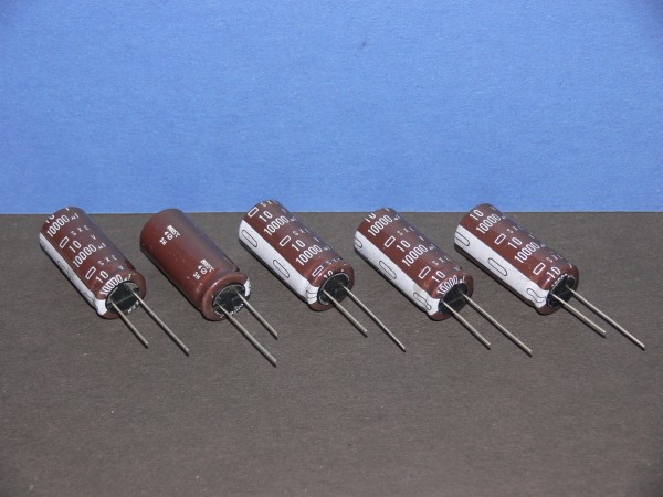 NIPPON 10000uF 10V Low ESR SXE 105° Elko Elektrolyt Kondensator capacitor 5 pcs