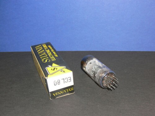 SYLVANIA ECL80 Triode-Pentode Endstufen Röhre Tube neu in OVP