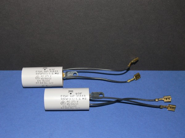 Vishay F1740 RC Glied Lösch Entstör Kondensator X1 0,47 uF + 1,5 MOhm 275V VDE