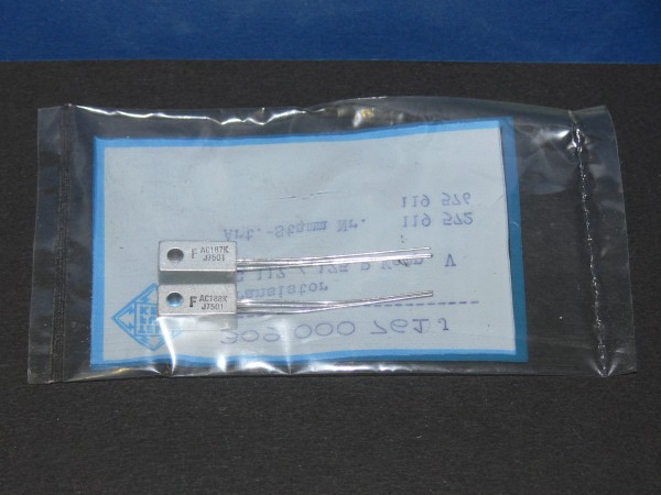 AC187K AC188K Transistor Germanium komplimentär gematched TELEFUNKEN Service