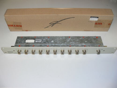 KATHREIN TVP 07 Anschlußfeld 10-fach / Verteiler 19" Zoll 1 HE mit N-Buchsen