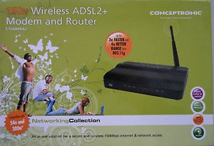 Conceptronic Wireless ADSL2 Modem and Router