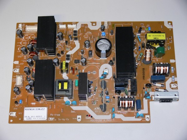 Sharp RDENCA133WJZZ / PSC10125F M PKG1 SANKEN Netzteil Platine