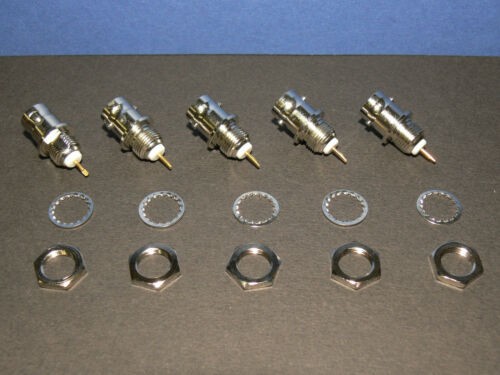 BNC Einbaubuchse Einloch Montage Verdrehschutz 5 Stück Lot Neu