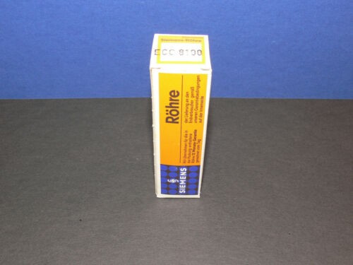 SIEMENS ECC8100 Doppeltriode mit Neutrodenschirm Röhre Tube neu in OVP