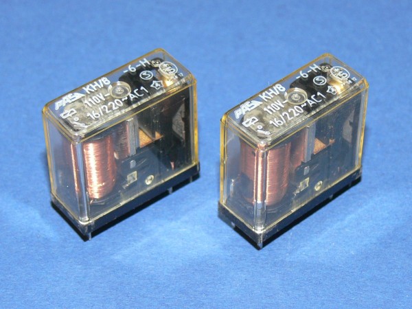 PASI KH/8 -6-H Print Steck Relais 110V DC Spule 1xEin Kontakt 16A 2 Stück Lot