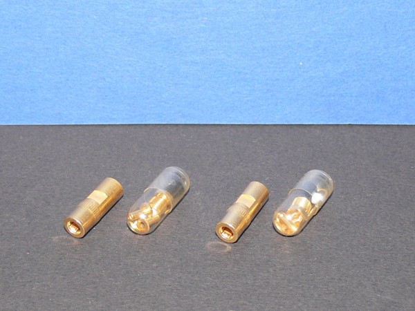 SMB Kupplung vergoldet 50 Ohm Lötbar / Klemmbar für RG174 Lot mit 2 Stück