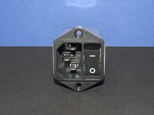 SCHURTER KFB4302.5004 Netz Entstörfilter - Kaltgeräte Einbaustecker mit Schalter
