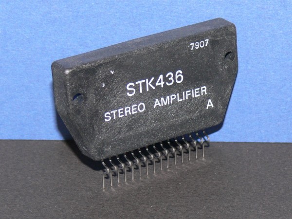 STK436 - STK 436 SANYO Hybrid Power Amplifier 2 channel Stereo 2x 10 Watt